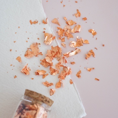 Frasco Flocos Bronze para Carimbos de Lacre Wax it