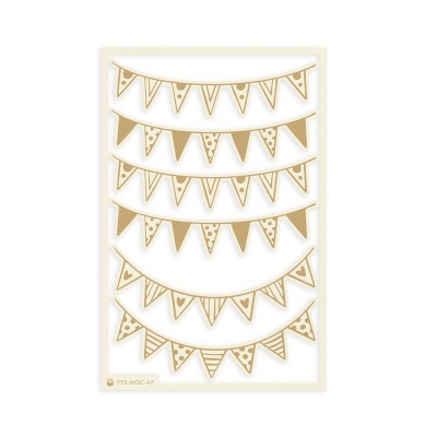 Chipboard Bandeiras Woodland Cuties P13 Paper Products