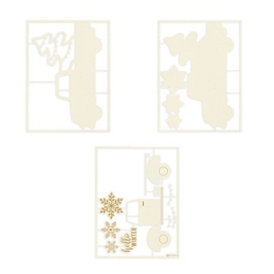 Chipboard Deco Base Christmas Charm P13 Paper Products