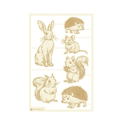 Light Chipboard 03 Animais Floresta Into The Woods P13 Paper Products