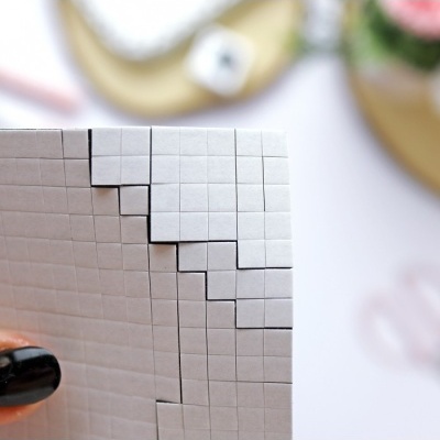 Fita Cola Foam 3D 5x5mm Preto