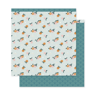 Stack 12 Papéis 30x30cm Dupla Face Summer Memories Lora Bailora