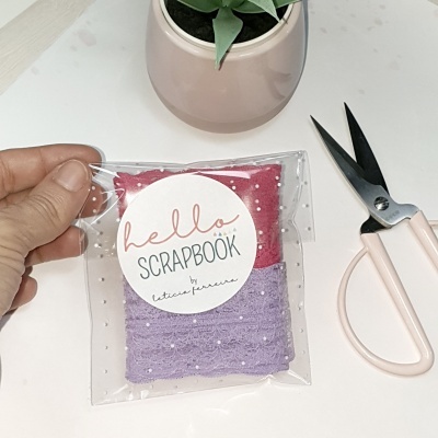 Fita Lace Lilas e Fucsia 2mt x 4 cm