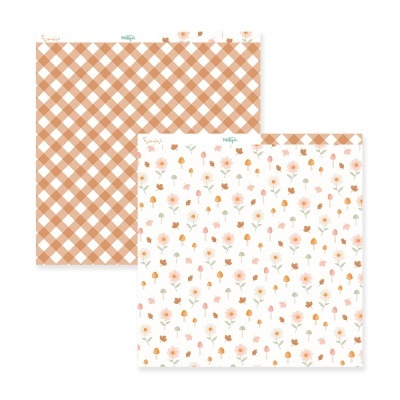 Stack papéis 6"x8" Canela e Chocolate, Mintopia