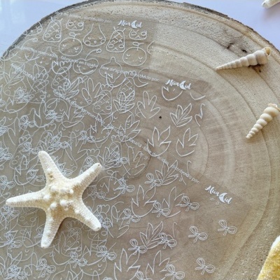 Kit Papéis Vegetais e Acetatos • Playa o Piscina Alua Cid