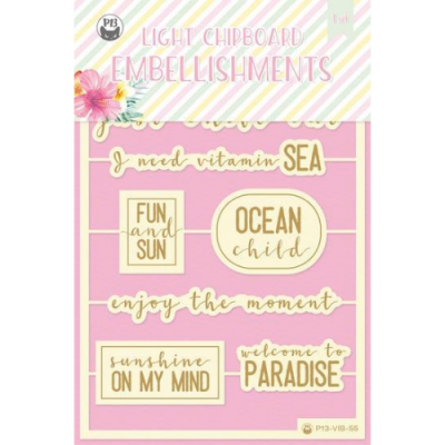 Chipboard Embellishments Summer Vibes P13 Paper Products
