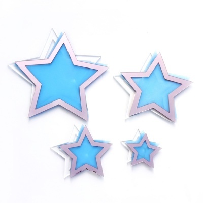 Shaker 4 Estrelas Metacrilato Espelho Ouro Rosa Kora Projects