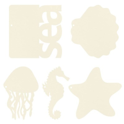 Álbum base chipboard Formas + Papéis Sea La Vie  P13 Paper Products