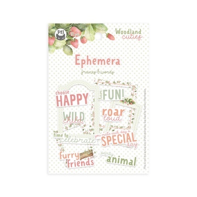 Die Cuts Frases e Molduras Woodland Cuties P13 Paper Products