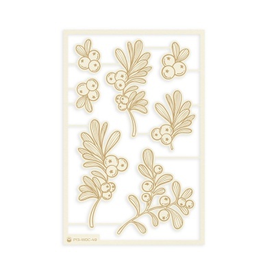 Chipboard Ramas com Bagas Woodland Cuties P13 Paper Products
