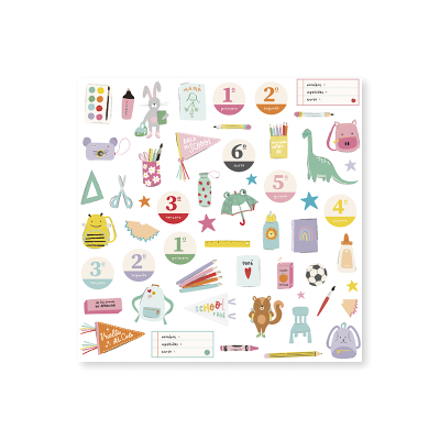 Die Cuts Baby M Va Al Cole by Lora Bailora