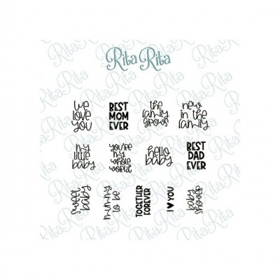 Carimbo Baby Sentiments  Alua Cid