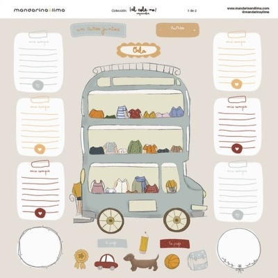 Set papéis especiais Al Cole No MandarinaLima