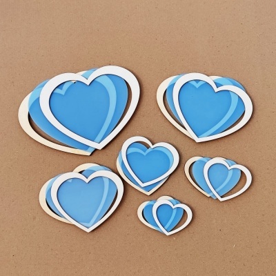 Set 6 Shakers Corações Kora Projects