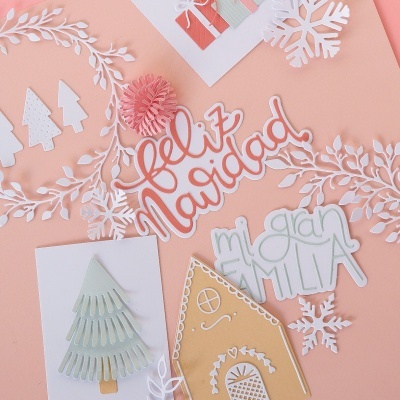 Cortante Árvore Flecos Diciembre Mintopia