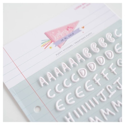 Alfabeto Puffy Branco Baby M Va Al Cole by Lora Bailora