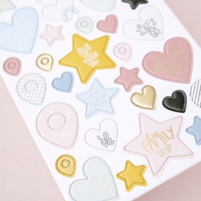 Chipboards Estrelas Foil Aventura Mintopia