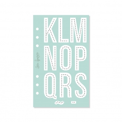 Molde Bordar/Costura Alfabeto Linear