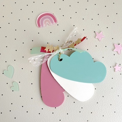 NUVEM Salva Mesas / Adorno / Base Carimbo