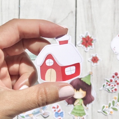 Die Cuts Ilustrações | Chibi Navidad, Paraes