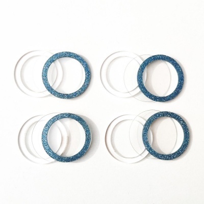 Shaker mini círculos glitter azul | Kora Projects