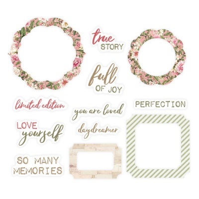 Die Cuts Molduras e Frases Dear Love P13 Paper Products