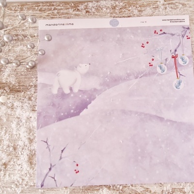 Coleção Papéis Cuento de Navidad Mandarina & Lima