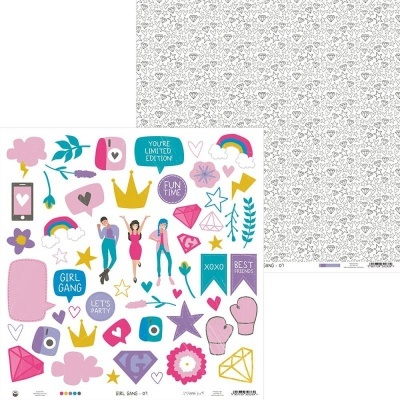 Kit Papéis 12" Girl Gang P13 Paper Products