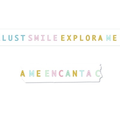 Washi Tape Palavras Aventura Mintopia