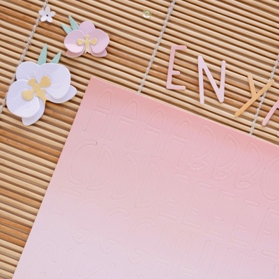 Alfabeto Chipboard | ALOHA, Mintopia