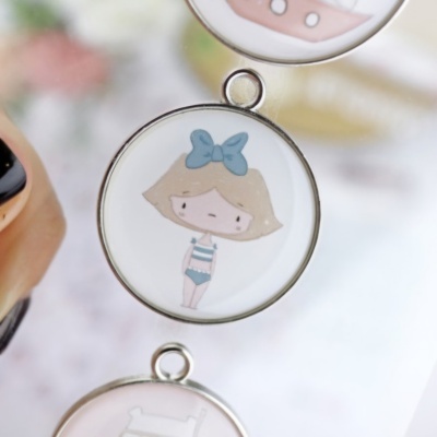 Set Charms Metal Ohana en la Playa Alua Cid