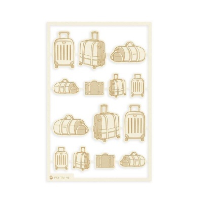 Light Chipboard 03 Malas Viagem Travel Journal P13 Paper Products