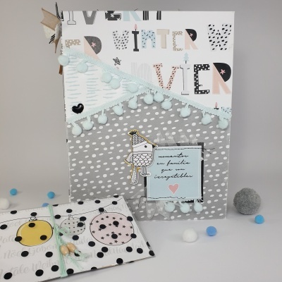 Álbum Fotos Scrapbook Diário Natal Corujinha