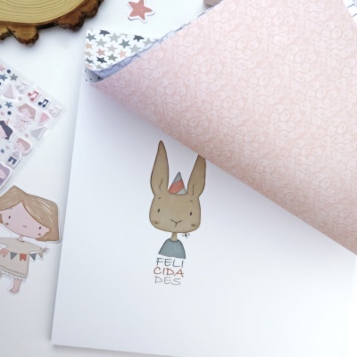 Bloco Papéis 12"×12" Ohana de Fiesta Alua Cid