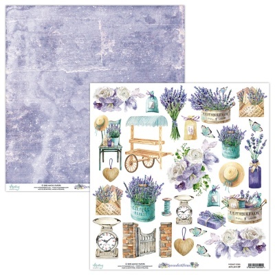 Bloco 6"×6" Lavender Farm Mintay Papers