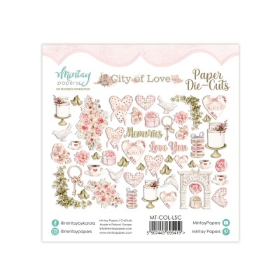 Die Cuts CITY OF LOVE Mintay Papers