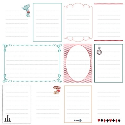 Papel recortes ALICE'S CARDS | Wonderland, Kora Projects