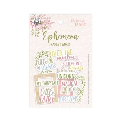 Die Cuts Frases e Molduras Believe in Fairies P13 Paper Products