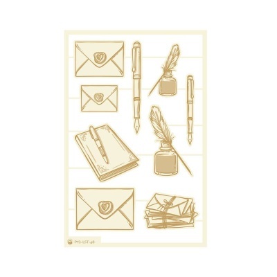 Light Chipboard 05 Cartas Amor Love Stories P13 Paper Products