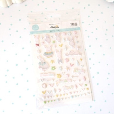 Puffy Stickers Alegria Mandarina Lima