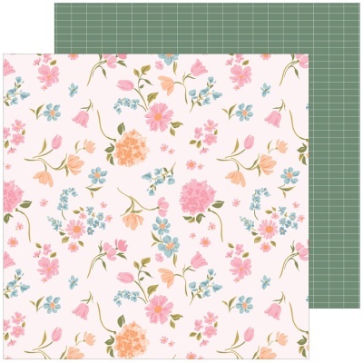 Stack Papéis 12"×12" LOVELY BLOOMS Pinkfresh Studio