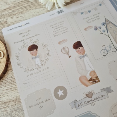 Pack 2 Papéis Ilustrações Recortavéis IGREJA Un Dia Genial Mandarina & Lima