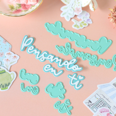 Cortante Aço Fino PENSANDO EN TI | PÉTALOS, Mintopia