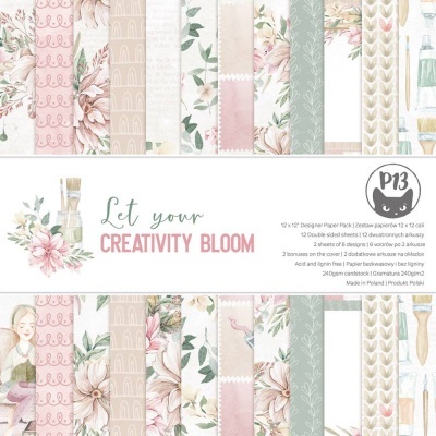 Bloco Papéis 12"×12" Let Your Creativity Bloom P13 Paper Products