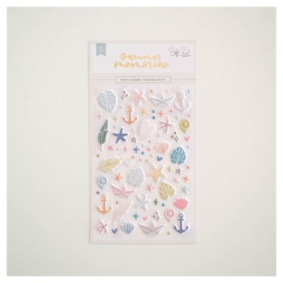 Puffy Stickers Formas Summer Memories Lora Bailora