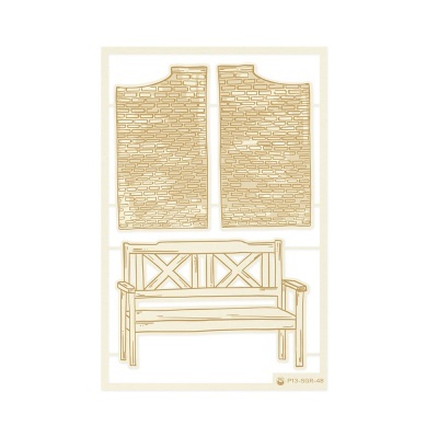 Chipboard Embellishments 05 Banco Secret Garden P13 Paper Products