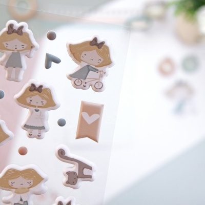 Puffy Stickers Ilustrações CeliAlice Alua Cid