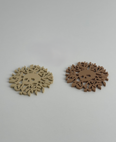 Crânio Botânico - 6 Bases Copos