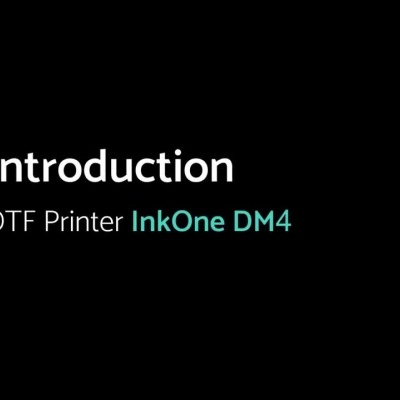 INKONE® Sistema de impressão DTF DM4 - 35 cm (equipamento completo com forno e aplicador)