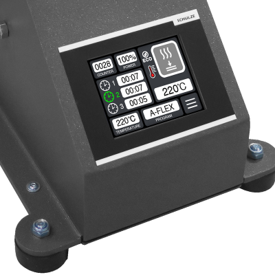 Ecrã digital de máquina industrial SCHULZE com controlo de temperatura e temporizadores